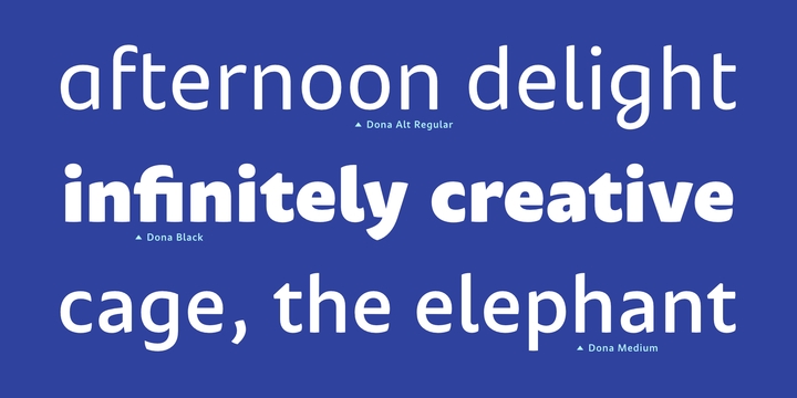 Dona Bold Italic Font preview